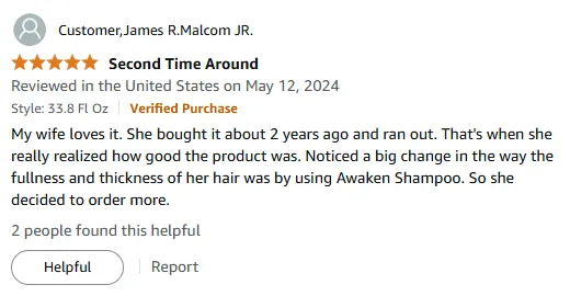 I Love Awaken Shampoo for Thinning Hair Growth