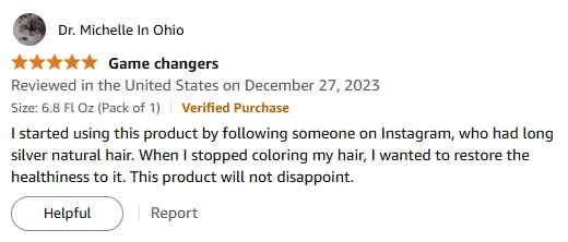 I Restored My Natural Silver Hair Using Iles Formula Shampoo