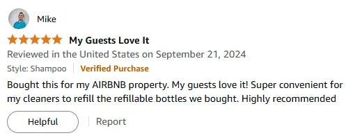 My Airbnb Shampoo Refill: Bulk Gallon Guests Love