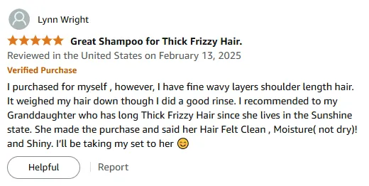 I Recommend Bellisso Keratin Shampoo for Thick Frizzy Hair