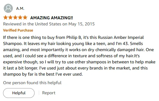 My Youthful Hair Review: Russian Amber Imperial Shampoo