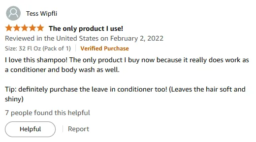 My Go-To 3-in-1 Shampoo Conditioner Body Wash