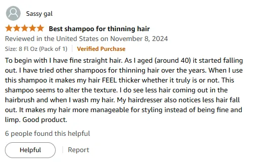 My Fine Hair Feels Thicker With Keranique Thickening Shampoo