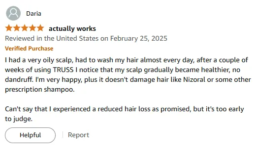 My TRUSS Dandruff Shampoo for Oily Scalp Review