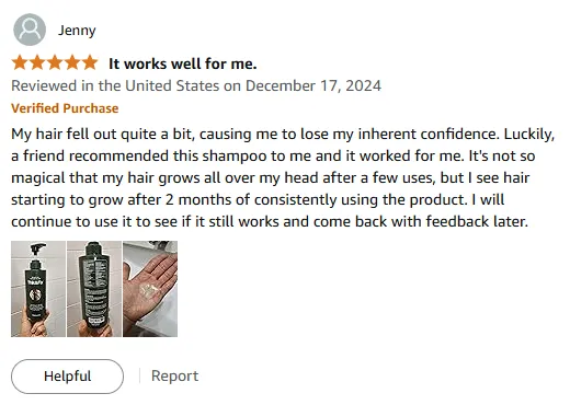 I Regrew Hair with Thik&Fix Hair Regrowth Shampoo
