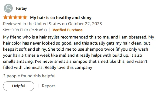 I Love This Natural Shampoo for Shiny Colored Hair