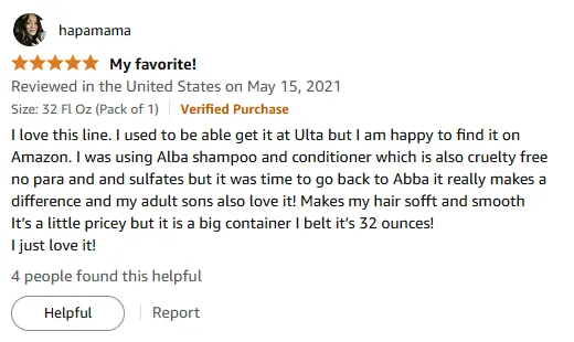 I Love This Color-Safe ABBA Shampoo for Soft Hair
