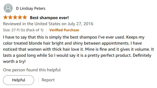 My Best Helichrysum Shampoo for Color-Treated Fine Hair