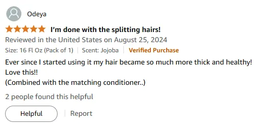 I Love Jojoba Shampoo for Thicker, Healthier Hair