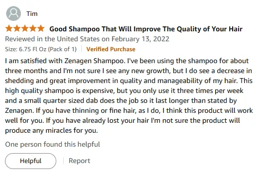 My Zenagen Shampoo Review: Reduced Shedding, Thicker Hair