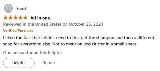 My Go-To 2-in-1 Shampoo Saves Bathroom Space
