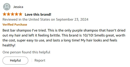 My Go-To Non-Drying Purple Shampoo Bar for Healthy Hair