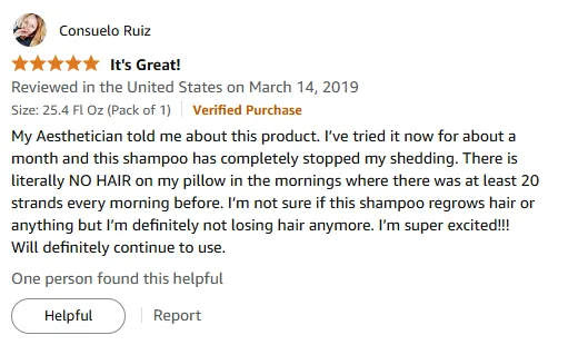 My Shampoo Stops Shedding, No More Pillow Hair!