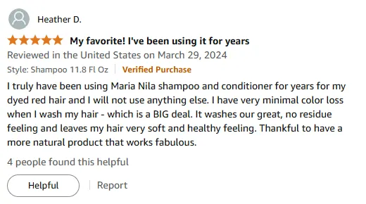 My Red Hair Savior: Maria Nila Shampoo Review