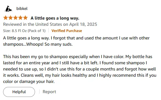 My Year-Lasting Color-Safe Shampoo for Healthy Hair