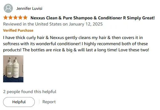 My Curly Hair Loves Nexxus Shampoo & Conditioner Duo